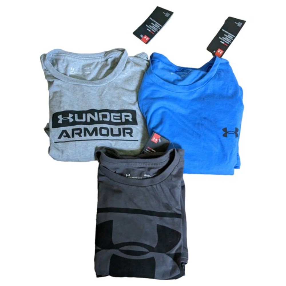 Bundle of 3 New UNDER‎ ARMOUR MENS HEAT GEAR T Shirts NWT Loose fit